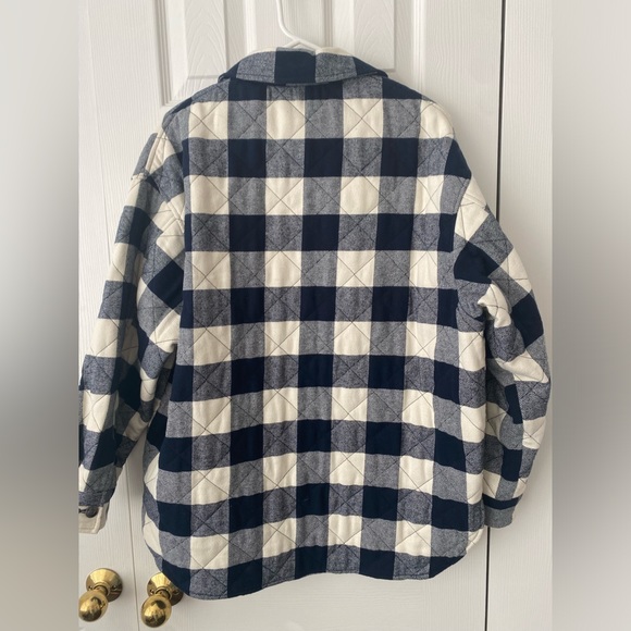 Zara navy and cream shacket - Picture 2 of 3